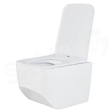 Комплект инсталляции Berges Novum 525 c кнопкой L5 Soft Touch, унитазом Roxen Boro 530145-01, смесителем Roxen Santi 500940-B и держателем для бумаги Roxen RX-1001B