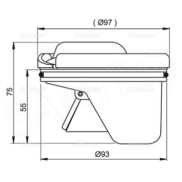 Сифон для душевого трапа AlcaPlast Smart APV0020
