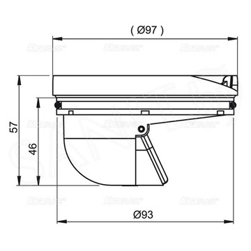 Сифон для душевого трапа AlcaPlast APV0030