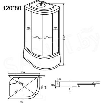 Душевая кабина OSK 3M-12R / OSK 3M-12L