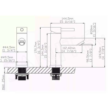 Смеситель для умывальника Gid Berlin SS080-BM-K