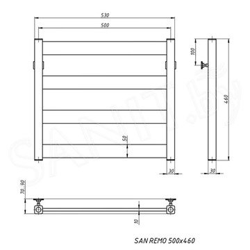 Полотенцесушитель Stinox San Remo нижнее подключение