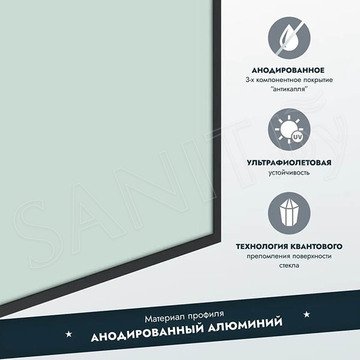 Душевая шторка на ванну Benetto BEN-403_BL_M