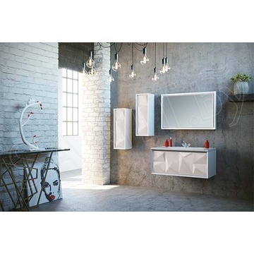 Зеркало 1Marka Romb White