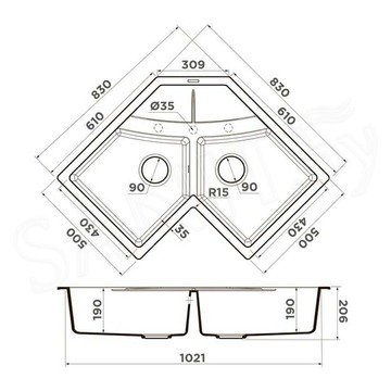 Кухонная мойка Omoikiri Sumi 83C