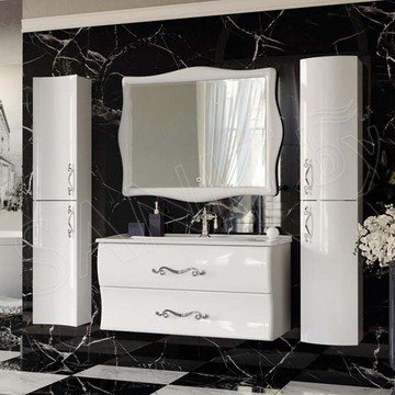 Пенал 1Marka Amethyst 30П 2Д White выпуклый