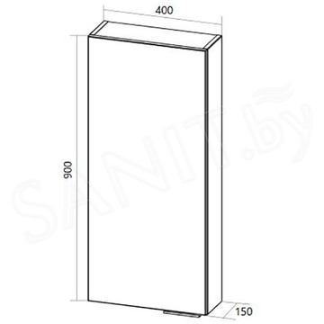 Пенал 1Marka Gaula 40П 1д.White