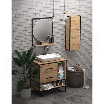 Пенал 1Marka Grunge Loft 35П 1д дуб вотан
