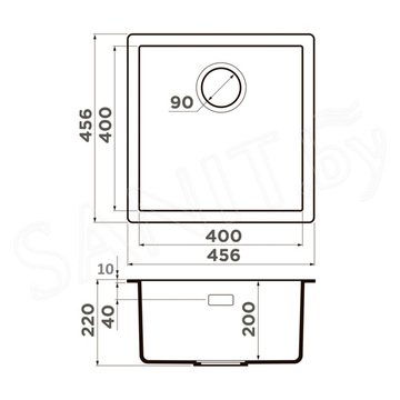 Кухонная мойка Omoikiri Yamakawa 45T-U/I