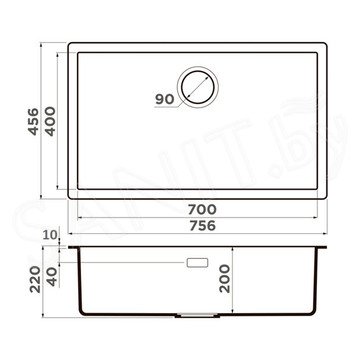 Кухонная мойка Omoikiri Yamakawa 75T-U/I