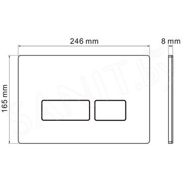 Кнопка для инсталляции Roxen Caspia 410280GB