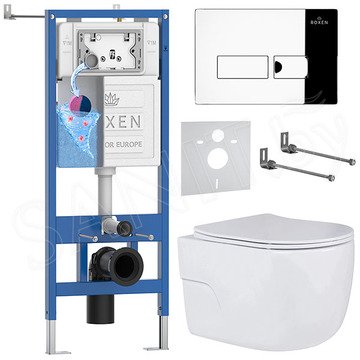 Комплект инсталляции 6 в 1 Roxen StounFix Dual Fresh 593355 с аромадозатором