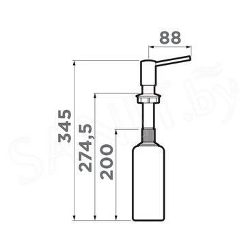 Дозатор для моющих средств Omoikiri OM-02-AB022