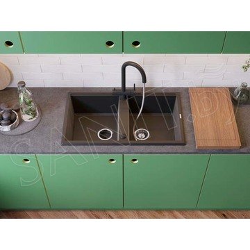 Смеситель для кухонной мойки Omoikiri Akita-S-RG с подключением к фильтру воды