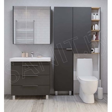 Тумба под умывальник 1Marka Gaula 60Н / 80Н 3я Black