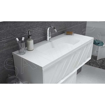 Тумба под умывальник 1Marka Glace 100П 1 в.я. White верх