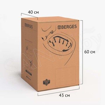 Подвесной унитаз Berges Ego XL Rimless 083216 с крышкой Soft Close