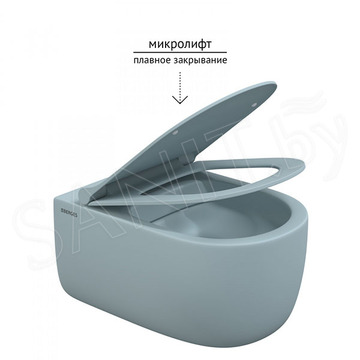 Подвесной унитаз Berges Ego XL Rimless 083229 с крышкой Soft Close