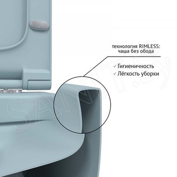 Подвесной унитаз Berges Ego XL Rimless 083229 с крышкой Soft Close