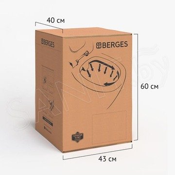 Подвесной унитаз Berges Tornas Rimless 082137 с крышкой Soft Close