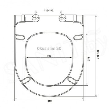 Крышка-сиденье Berges Okus Slim SO 019603 с микролифтом