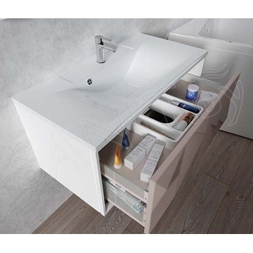 Тумба под умывальник 1Marka Romb 90П 1в.я. Cappuccino