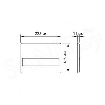 Комплект инсталляции Berges Novum 525 c кнопкой L1 / L4, подвесным унитазом Floe Rimless и сиденьем Floe Slim SO