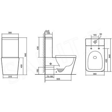 Напольный унитаз Triton-Pro Corso CO-3006