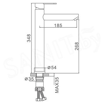 Смеситель для умывальника Frap F10801-92