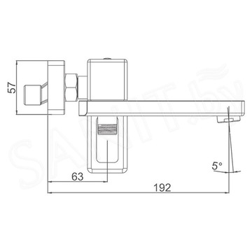 Смеситель для ванны Gappo G3217-9