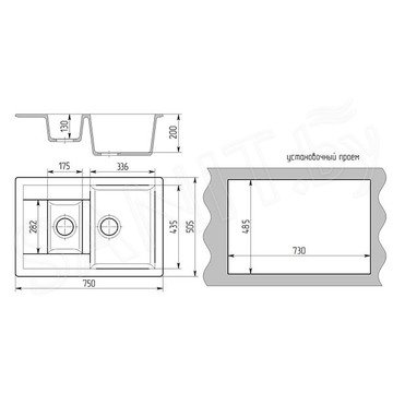 Кухонная мойка Gran-Stone GS-21 K