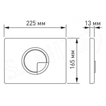 Комплект инсталляции Berges Novum 525 c кнопкой R2, подвесным унитазом Floe Rimless и сиденьем Floe Slim SO