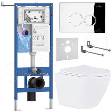 Комплект инсталляции 6 в 1 Roxen StounFix Dual Fresh 508565 с аромадозатором