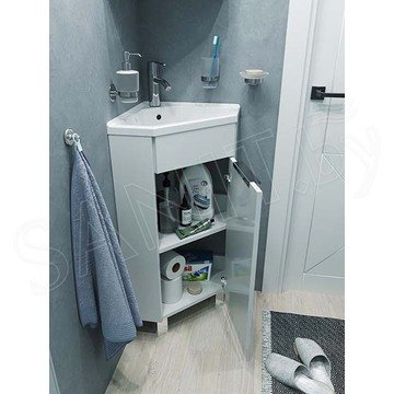 Тумба под умывальник 1Marka Penta 37х37Н 1д. белый глянец