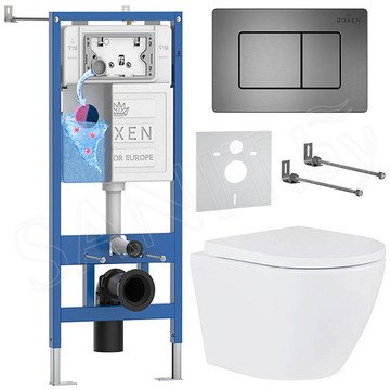 Комплект инсталляции 6 в 1 Roxen StounFix Dual Fresh 614314 с аромадозатором