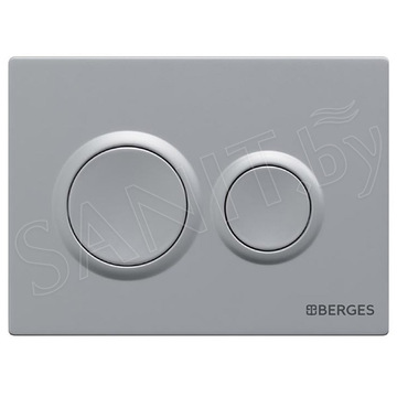 Комплект инсталляции Berges Novum 525 c кнопкой О2 / О3, подвесным унитазом Ventas Rimless и сиденьем Ventas Slim SO