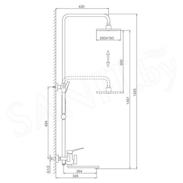 Душевая стойка Frap F2462-9