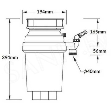 Измельчитель пищевых отходов McAlpine Perfect Grind WDU-4ASEU-POL