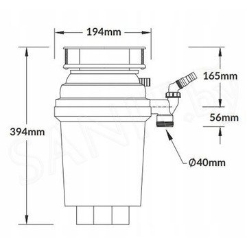 Измельчитель пищевых отходов McAlpine Perfect Grind WDU-3ASEU-POL