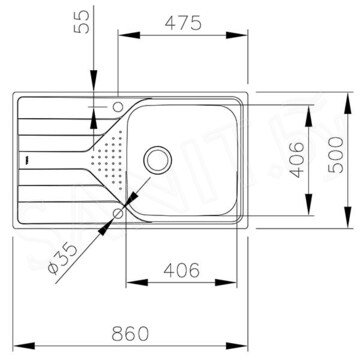 Кухонная мойка TEKA Universe 50 T-XP 1B 1D Plus