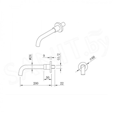 Душевая система Berges Nardis 3R 071007 встраиваемая