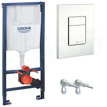 Комплект инсталляции Grohe Rapid Sl 38772SH0 с унитазом Roxen Cube 530135-01 Rimless Soft Close
