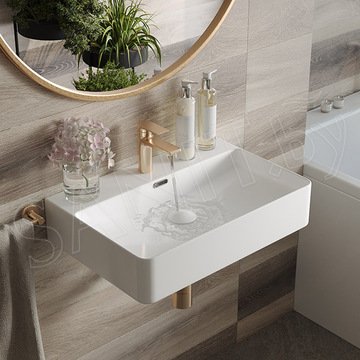 Комплект 2 в 1 умывальник Roxen Solo 110160-CH с донным клапаном