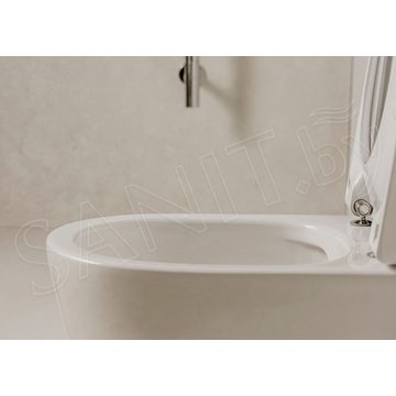 Комплект инсталляции Viega Prevista Dry 792855 с кнопкой и подвесным унитазом Roca Ona Rimless 34H688000 Slim Soft Close