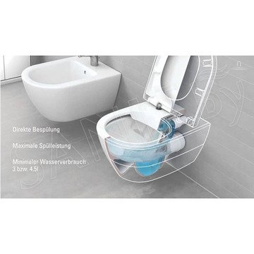 Комплект инсталляции Viega Prevista Dry 792855 с кнопкой и подвесным унитазом Roca Ona Rimless 34H688000 Slim Soft Close