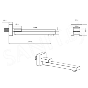 Излив Vincea VSWS-41MB