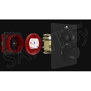 Душевая система Vincea Inspire VSFW-3I21T2MB встраиваемая с термостатом