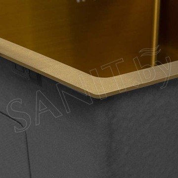 Кухонная мойка Arfeka Eco AR 50 Gold PVD Nano / Gold PVD Nano Decor