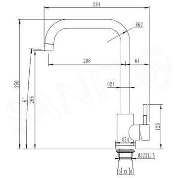 Смеситель для кухонной мойки Arfeka AF SD-01SS304 Black Grafit