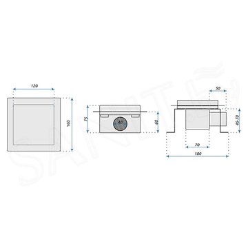 Душевой трап Rea Cross Nikiel Matt G6200 / G6201